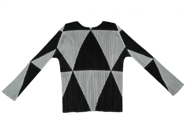 PLEATS PLEASE Geometric Switching T Shirt & Skirt K-132227_010