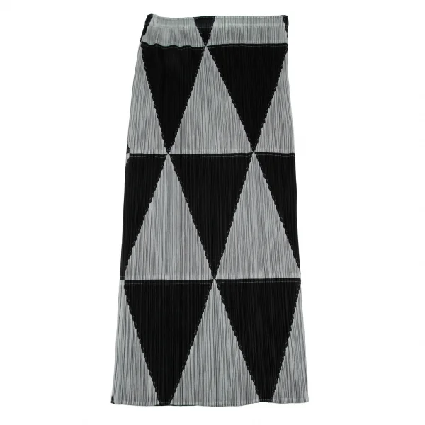 PLEATS PLEASE Geometric Switching T Shirt & Skirt K-132227_012