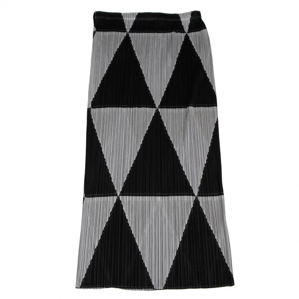 PLEATS PLEASE Geometric Switching T Shirt & Skirt K-132227_018