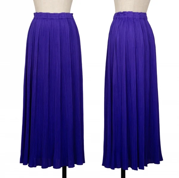 PLEATS PLEASE Tuck Pleated Skirt Blue 1 K-132243_001