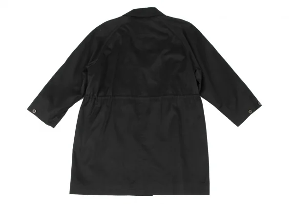 バーバリーズBurberrys' 裏ノバチェックライナーハーフコート 黒M位 K-132346_018