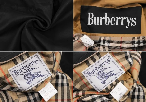 バーバリーズBurberrys' 裏ノバチェックライナーハーフコート 黒M位 K-132346_019