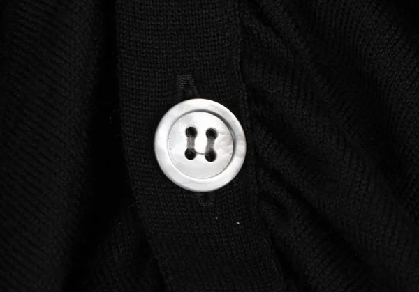 ジュンヤワタナベ コムデギャルソンJUNYA WATANABE COMME des GARCONS ウールフロントギャザーニットカーディガン 黒M位 K-132355_005