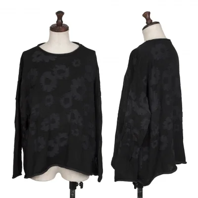 Y's Floral Jacquard Knit Top