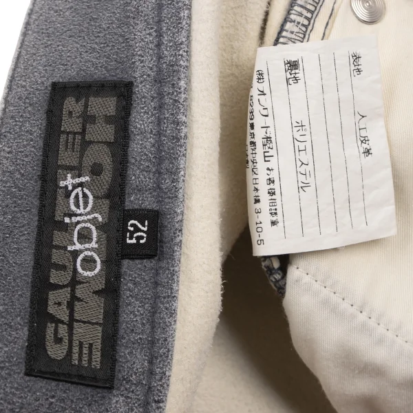 Jean-Paul GAULTIER HOMME object Synthetic Suede Pants K-132385_020