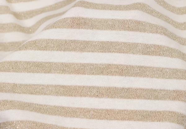 スナオクワハラsunao kuwahara 斜行ギャザーデザイングリッターボーダータンクトップ 白ゴールドM K-132415_012