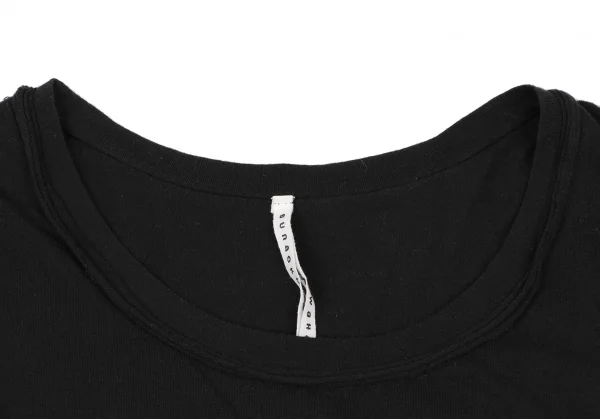 スナオクワハラsunao kuwahara 製品洗いピッグパール装飾Tシャツ 黒M K-132419_003