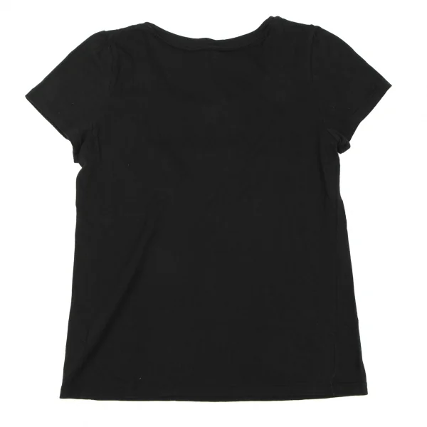 スナオクワハラsunao kuwahara 製品洗いピッグパール装飾Tシャツ 黒M K-132419_009