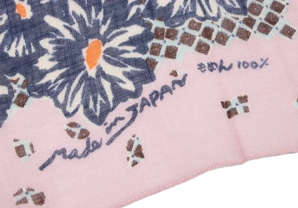 45rpm 45R 染め花柄ハンカチ ピンク紺 K-132448_005