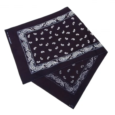45R Indigo Dyed Paisley Hand Towel