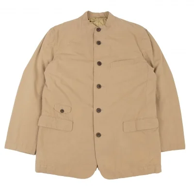 ISSEY MIYAKE MEN Mao Collar Quilted Lining Cotton Jacket