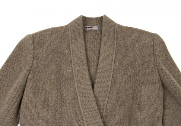 ISSEY MIYAKE Faux Collar Knit Jacket & Skirt K-132457_004