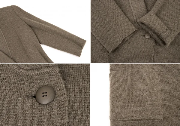 ISSEY MIYAKE Faux Collar Knit Jacket & Skirt K-132457_005