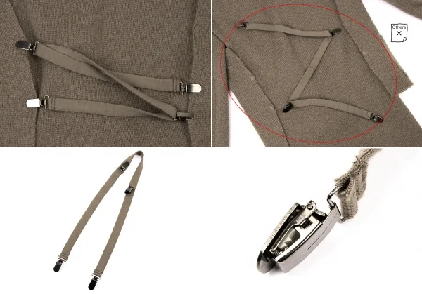 ISSEY MIYAKE Faux Collar Knit Jacket & Skirt K-132457_010