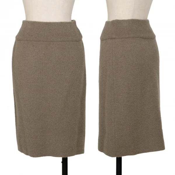 ISSEY MIYAKE Faux Collar Knit Jacket & Skirt K-132457_012