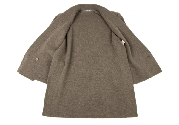 ISSEY MIYAKE Faux Collar Knit Jacket & Skirt K-132457_008