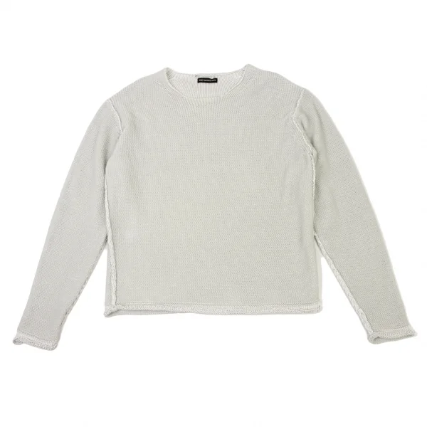 ISSEY MIYAKE MEN Cotton Low Gauge Knit Sweater Grey L K-132480_001