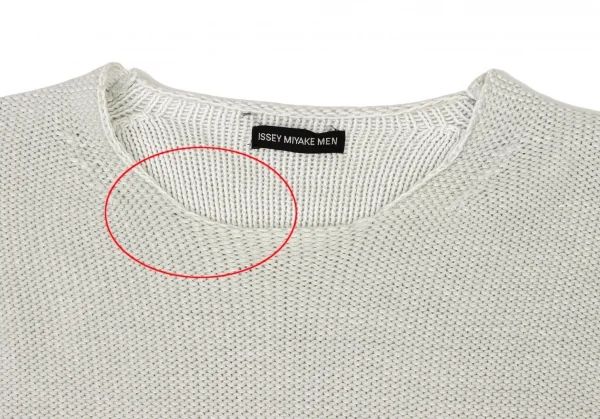 ISSEY MIYAKE MEN Cotton Low Gauge Knit Sweater K-132480_002