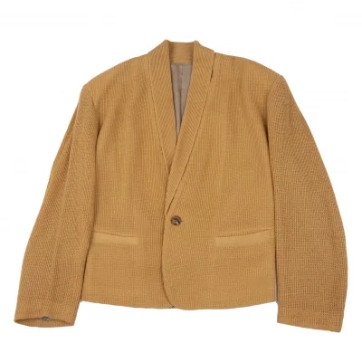 ISSEY MIYAKE MEN Shawl Collar Knit Jacket