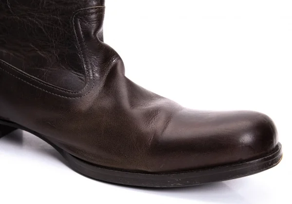 ISSEY MIYAKE MEN Leather mid Height Boots K-132491_010