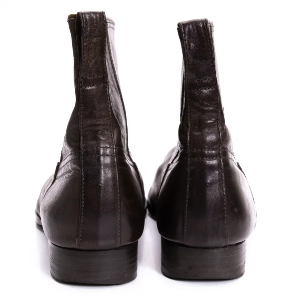 ISSEY MIYAKE MEN Leather mid Height Boots K-132491_011