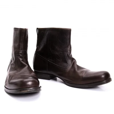 ISSEY MIYAKE MEN Leather mid Height Boots