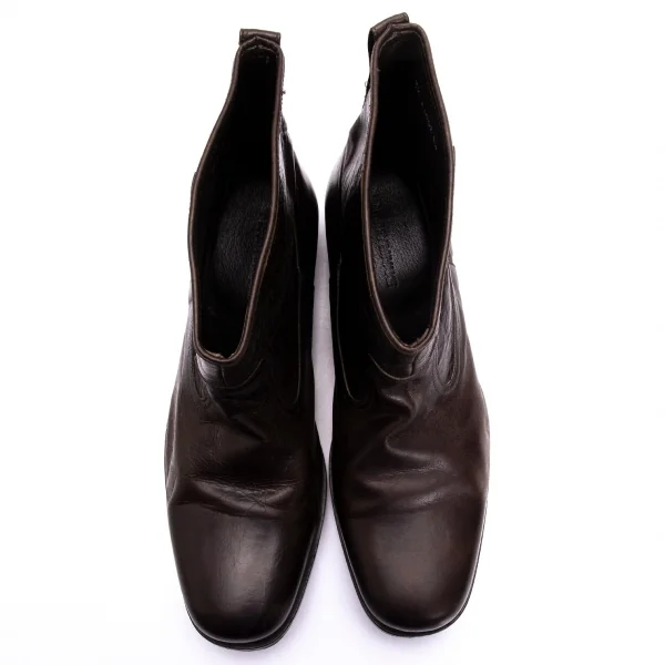 ISSEY MIYAKE MEN Leather mid Height Boots K-132491_002