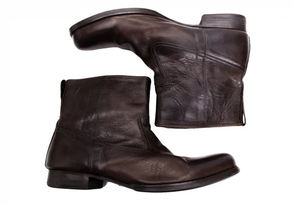 ISSEY MIYAKE MEN Leather mid Height Boots K-132491_003