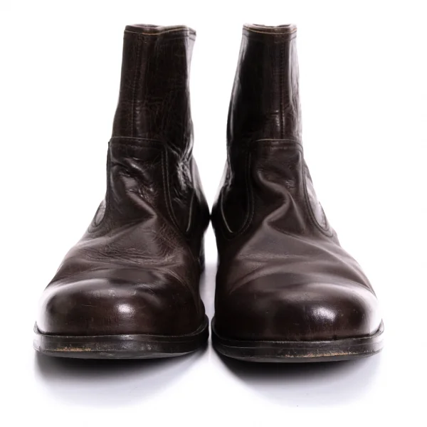 ISSEY MIYAKE MEN Leather mid Height Boots K-132491_004