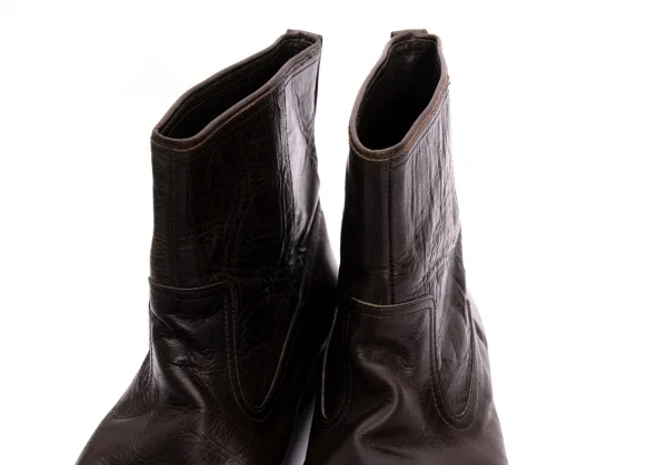 ISSEY MIYAKE MEN Leather mid Height Boots K-132491_006