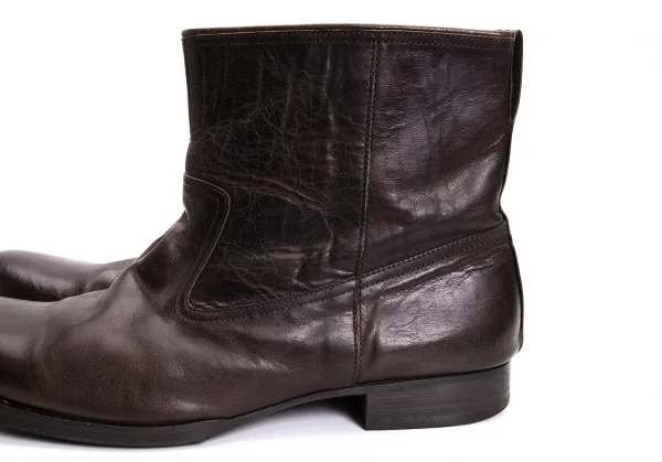 ISSEY MIYAKE MEN Leather mid Height Boots K-132491_007