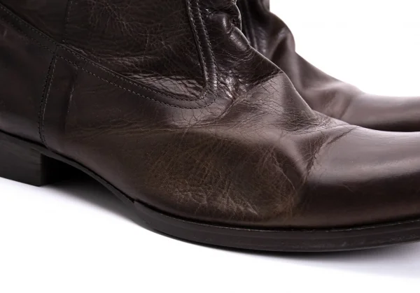 ISSEY MIYAKE MEN Leather mid Height Boots K-132491_008
