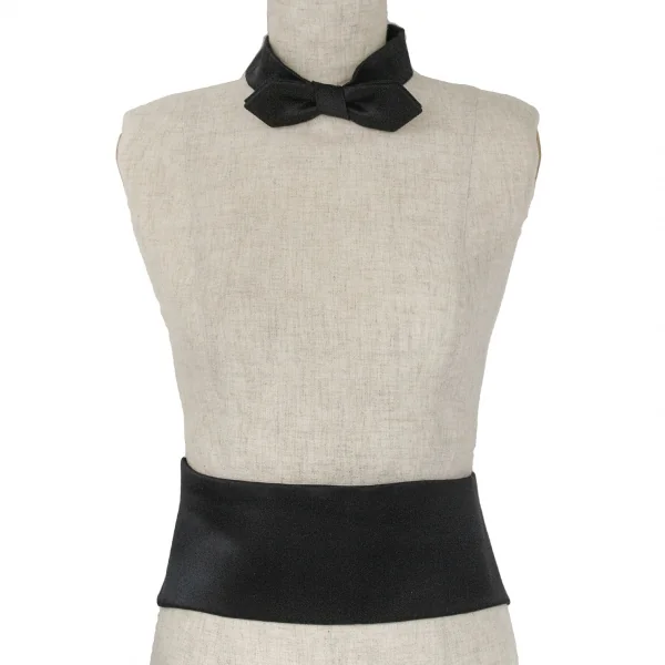 ティエリーミュグレー Thierry Mugler カマーバンド&蝶ネクタイセット 黒 K-132506_001