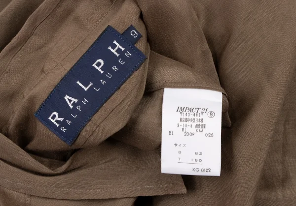 RALPH RALPH LAUREN Linen Silk Regular Collar Shirt K-132510_012