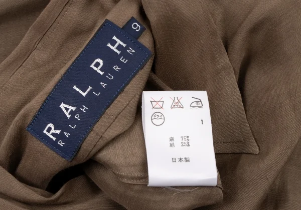 RALPH RALPH LAUREN Linen Silk Regular Collar Shirt K-132510_013
