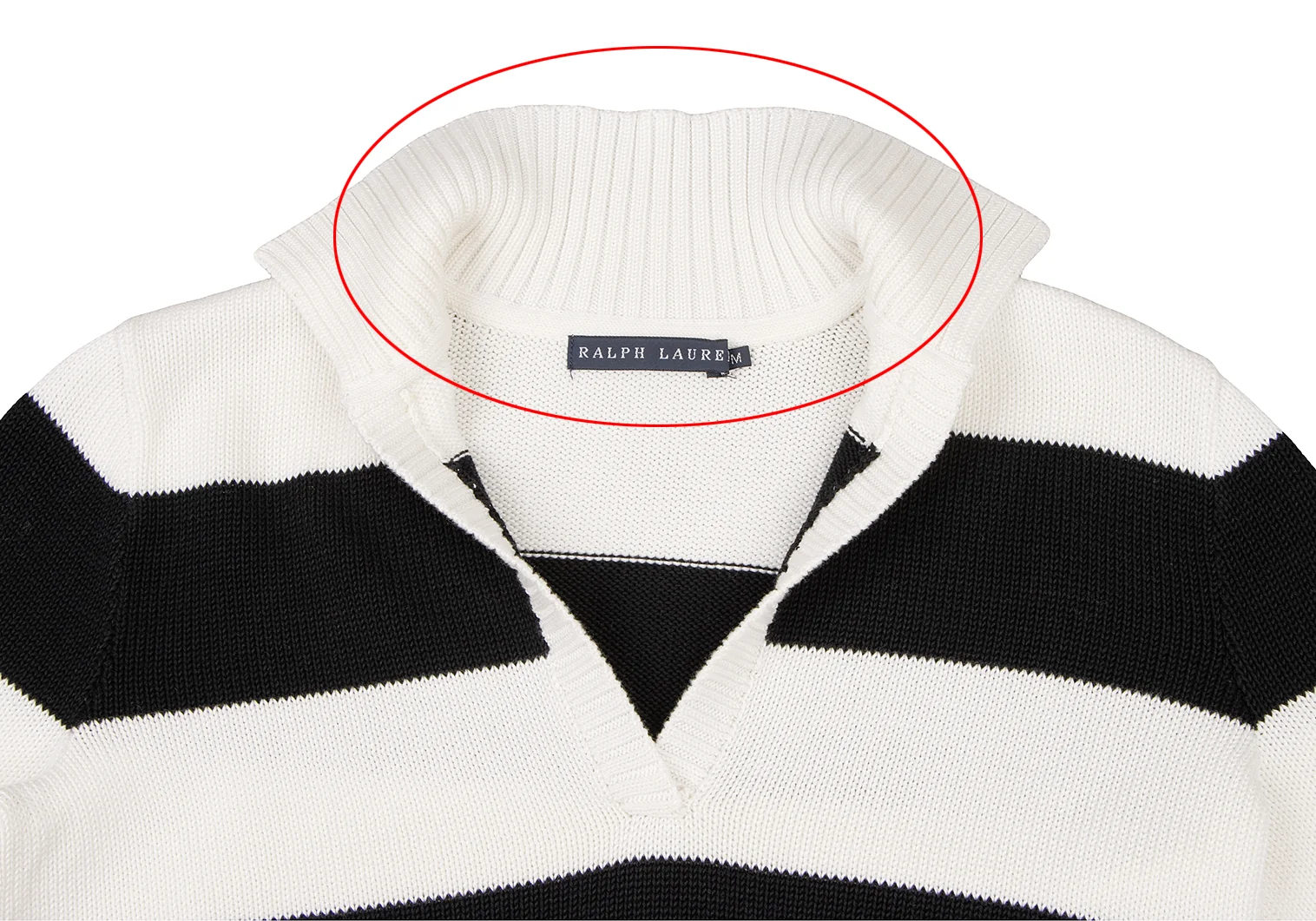 ラルフローレンRALPH LAUREN コットンボーダースキッパーニット