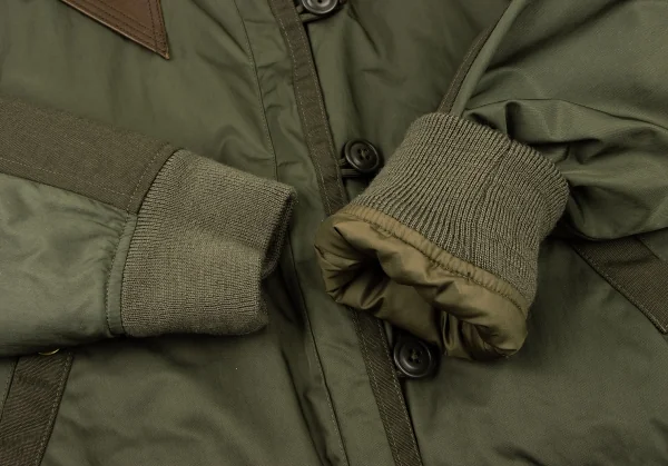 RALPH LAUREN Boa Collar Nylon Bomber Jacket K-132519_012