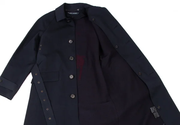 ラルフローレン ダブル ロング コート ウール 11 L相当 ブラック 黒 ダブルフェイスド ウール コート | ラルフ ローレン公式オンラインストア