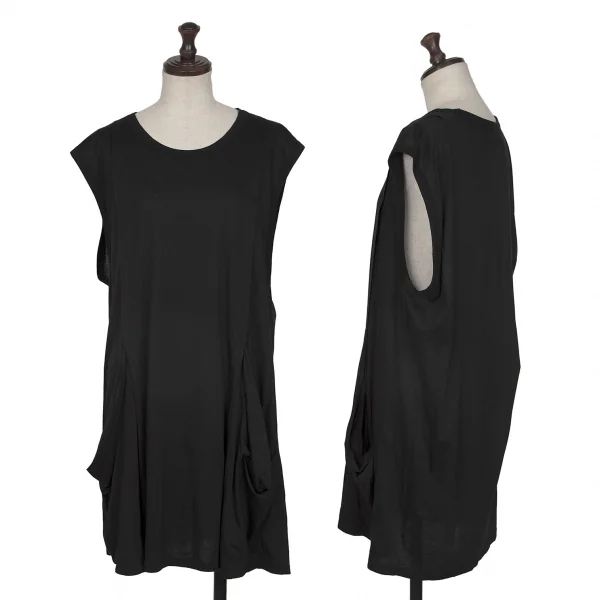 zucca Pocket Design Sleeveless Tunic Black M K-132532_001