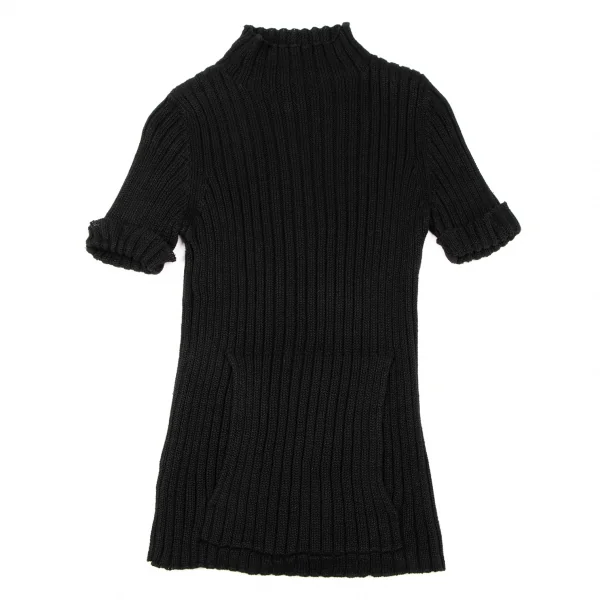 Jean-Paul GAULTIER CLASSIQUE Pocket Design Linen Knit Top K-132542_002