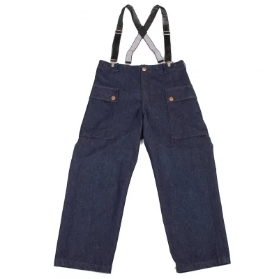 GAULTIER JEAN'S Pocket Design Suspender Denim Pants