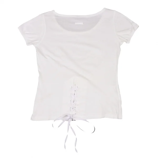 Jean-Paul GAULTIER FEMME Cotton Hem Lace Up Tops K-132555_002