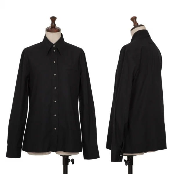 Jean-Paul GAULTIER FEMME Pin Button Long Sleeve Shirt Black 40 K-132566_001