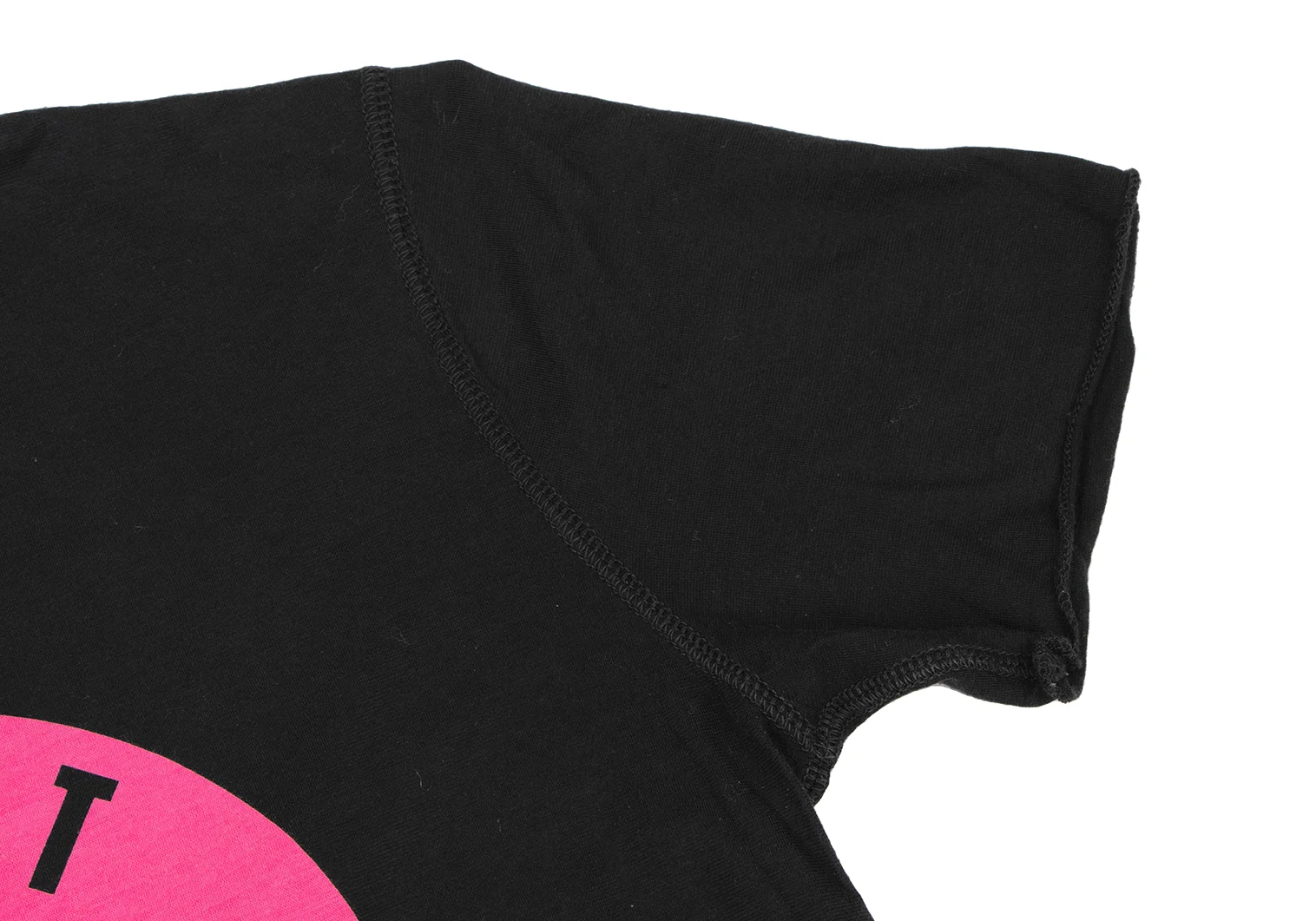 ルシアンペラフィネLucien PellatFinet コットンロゴプリントTシャツ 黒ピンクS 【レディース】 ルシアンペラフィネLucien PellatFinet コットンロゴプリントT