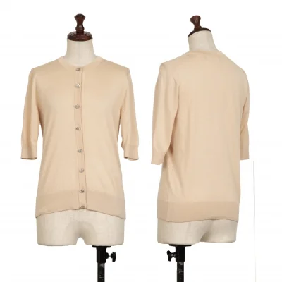 DOLCE & GABBANA Cashmere Silk Bijou Button Knit Cardigan
