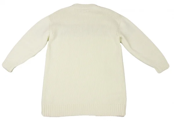 エムエム 6 メゾン マルジェラMM6 MAISON MARGIELA ロゴインターシャニットワンピース 生成り14Y K-132607_011