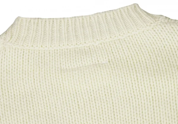 エムエム 6 メゾン マルジェラMM6 MAISON MARGIELA ロゴインターシャニットワンピース 生成り14Y K-132607_012