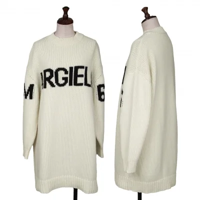 MM6 MAISON MARGIELA Logo Intarsia Knit Dress