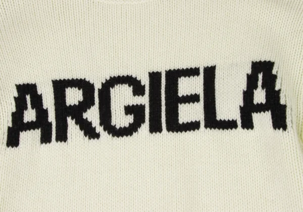 エムエム 6 メゾン マルジェラMM6 MAISON MARGIELA ロゴインターシャニットワンピース 生成り14Y K-132607_005