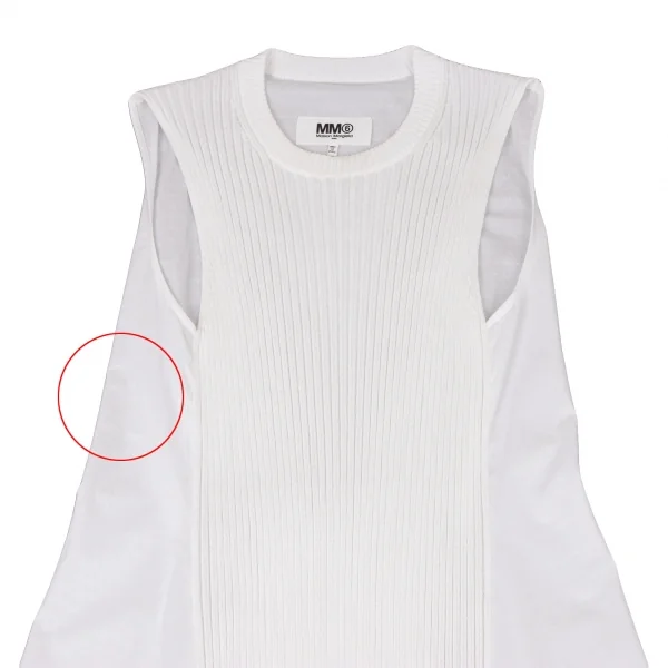 MM6 MAISON MARGIELA Rib Switching Sleeveless Dress K-132609_003